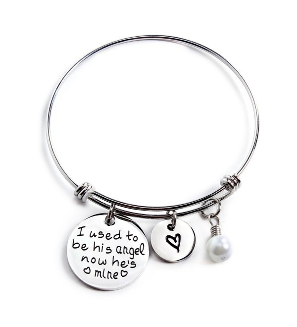 Amazon.com: A Piece of My Heart is in Heaven Bracelet, Name and Date  Bracelet, Personalized Memorial Bracelet, Angel Wing Bracelet : Handmade  Products