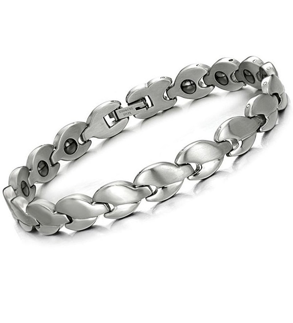 Brand New Lady's Titanium Stainless Steel Magnetic Bracelet Anti-fatigue  Anti-radiation in a Gift Box -