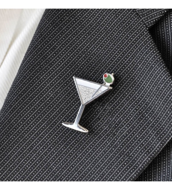 PinMart's Martini W/ Olive Fun Food Celebration Glitter Enamel Lapel ...