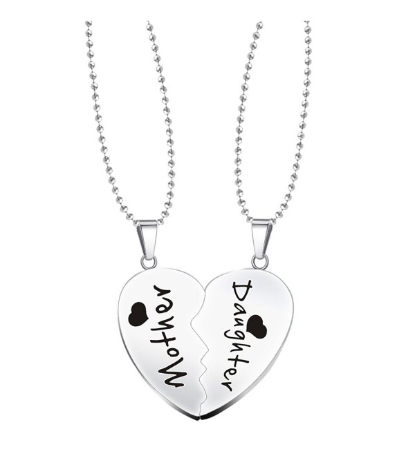 Mother & Daughter 2 Piece Matching Magnetic Set of Split Hearts ...