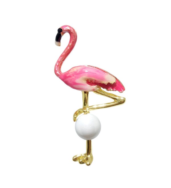 Fine Fashion Gold-plated Flamingo Brooch/Necklace for Loved Ones ...