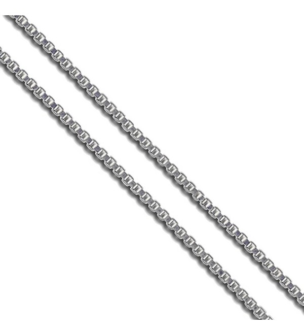 Sac Silver Stainless Steel Box Chain 1.4mm 1.5mm 1.9mm 2mm New Solid Square Link Necklace - CX128T7HPWD