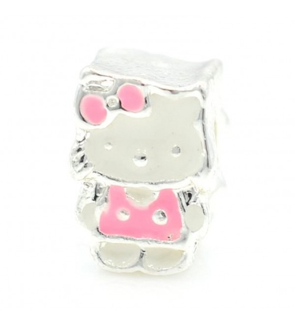 Pro Jewelry Pink Hello Kitty Bead Compatible with European Snake Chain Bracelets - CE12OD1YB2A