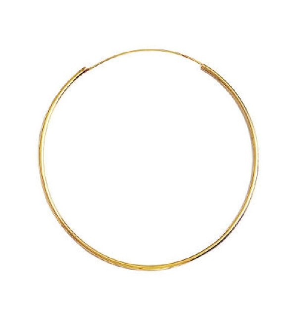 So Chic Jewels - 18k Gold Plated 70 mm Classic Creole Hoop Earrings - C71158DSO8B