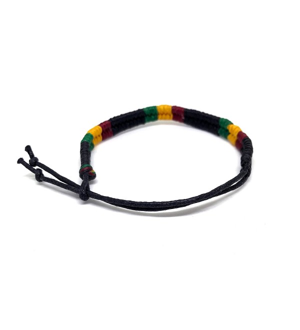 Rasta Jamaican Bob Marley Bracelet Cotton Wristband for Unisex ...